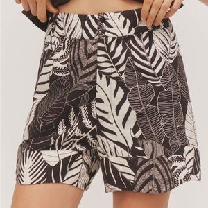 Farm Rio x Anthropologie Tropical Black and White Women's Shorts